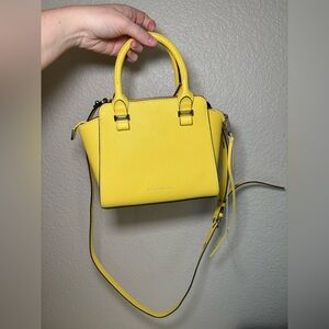 Micro Rebecca minkoff Avery purse YelloW mini crossbody NWT